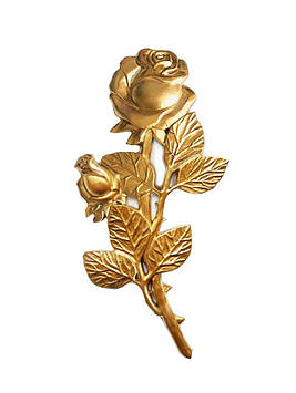 20 шт Накладка на труну/домовину пластикова ритуальна "Троянда" №1 Код/Артикул 20-6.1