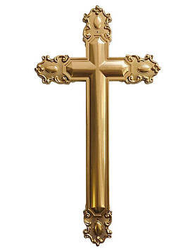 20 шт Хрест ритуальний пластиковий на труну/домовину/саркофаг католицький Модерн №4 Код/Артикул 20-2.4