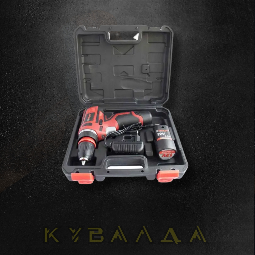 Акумуляторний шурупокрут VEGA Professional VA-12 DFR (12V,0-400/0-1300об/хв,1,5 А·год, 20 Нм)