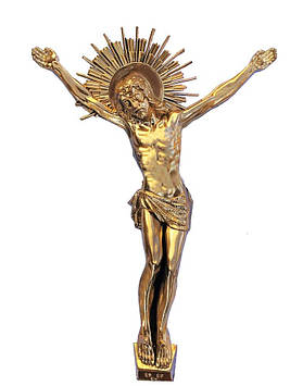 20 шт Розп'яття на хресті ритуальні, пластик 29х20 см "Сяйво" №1 Код/Артикул 20-3.1