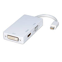 Адаптер (конвертер) Mini DisplayPort(M) на DVI(F)/HDMI(F)/VGA(F), 0.15m