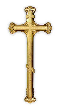 20 шт Хрест ритуальний, пластиковий на труну/домовину/саркофаг православний Корона №8 Код/Артикул 20-2.8