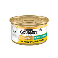 Gourmet Gold нежные биточки для кошек с курицей и морковкой, 85 г 85 г