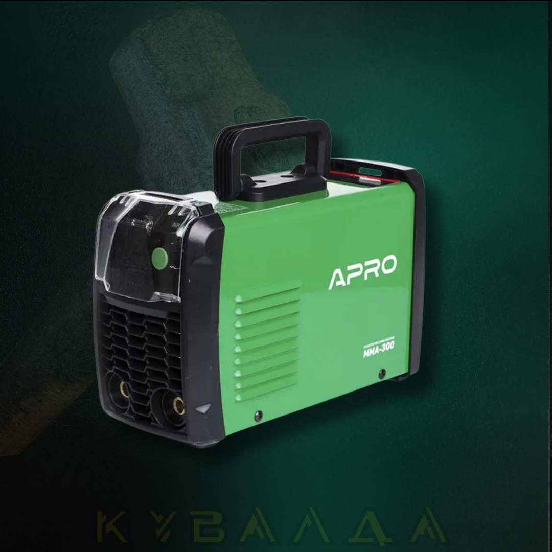APRO Зварювальний апарат інверторний MMA-300 20-300 А ел.5 мм 3+2 м