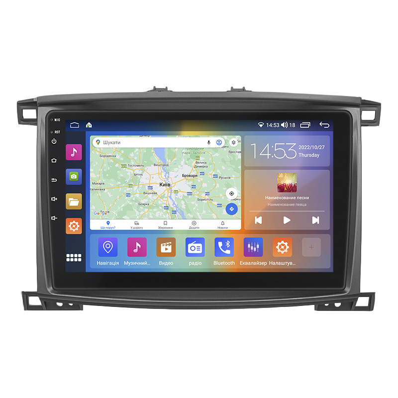 Штатна магнітола Lesko для Lexus LX II Рестайлінг 2002-2007 г 10" 4/64 Gb CarPlay 4G Wi-Fi GPS Prime Лексу 5 шт., фото 1