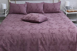 Гарне покривало на ліжко зі 100% бавовни 160х240 см. з наволочками 40х60 см Туреччина Gloria violet