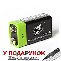 USB аккумуляторная батарея 9В Lipo S19 znter 600mah