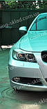 Вії БМВ Е90 (накладки на передні фари BMW E90), фото 6
