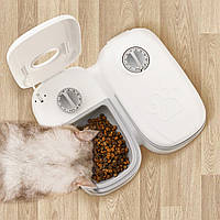 Автоматическая кормушка 600 мл, с таймером, для кошек и собак,MA-6 /Умный дозатор еды для домашних животных De
