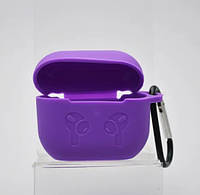 Чехол накладка с карабином Silicon Case для AirPods 3 Purple