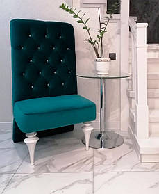 М'яке крісло Garold з каретною стяжкою 70х70х128 см, великий вибір матеріалу та кольору оббивки