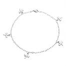 Жіночий браслет на ногу з нержавіючої медичної сталі "Німфея", фото 2