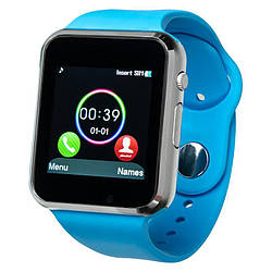 Смарт-годинник Smart Watch A1 Blue (with SIM + MicroSD + Camera)