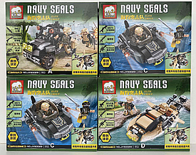 Конструктор Elephant jx50023, вертоліт, квадроцикл swat для Лего Lego