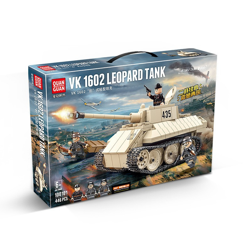 Конструктор Quanguan 100101 Німецький танк VK 1602 Leopard для Лего Lego