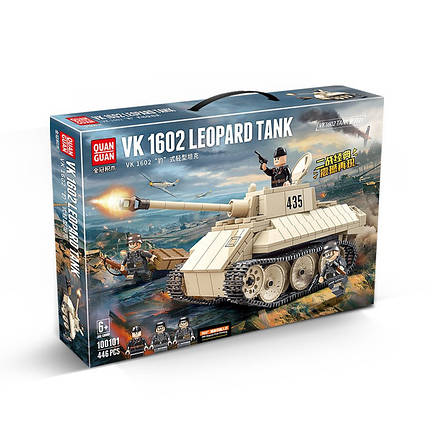 Конструктор Quanguan 100101 Німецький танк VK 1602 Leopard для Лего Lego, фото 1