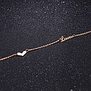 Жіночий браслет на ногу з нержавіючої медичної сталі "Серце любові", фото 4