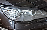 Вії на фари BMW X6 E71 (накладки на передні фари БМВ Х6 Е71), фото 3