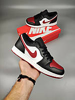 Мужские кроссовки Nike Air Jordan 1 Low, мужские кожаные кроссовки Nike, мужские демисезонные кроссовки