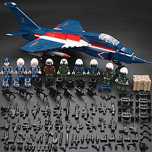 Конструктор-винищувач із фігурками військових для Лего Lego
