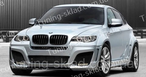 Реснички на фары BMW X6 E71 (накладки на передние фары БМВ Х6 Е71) - фото 8 - id-p38644506