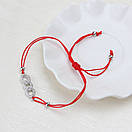 Червона нитка на руку оберіг "Обьятие небес", фото 3