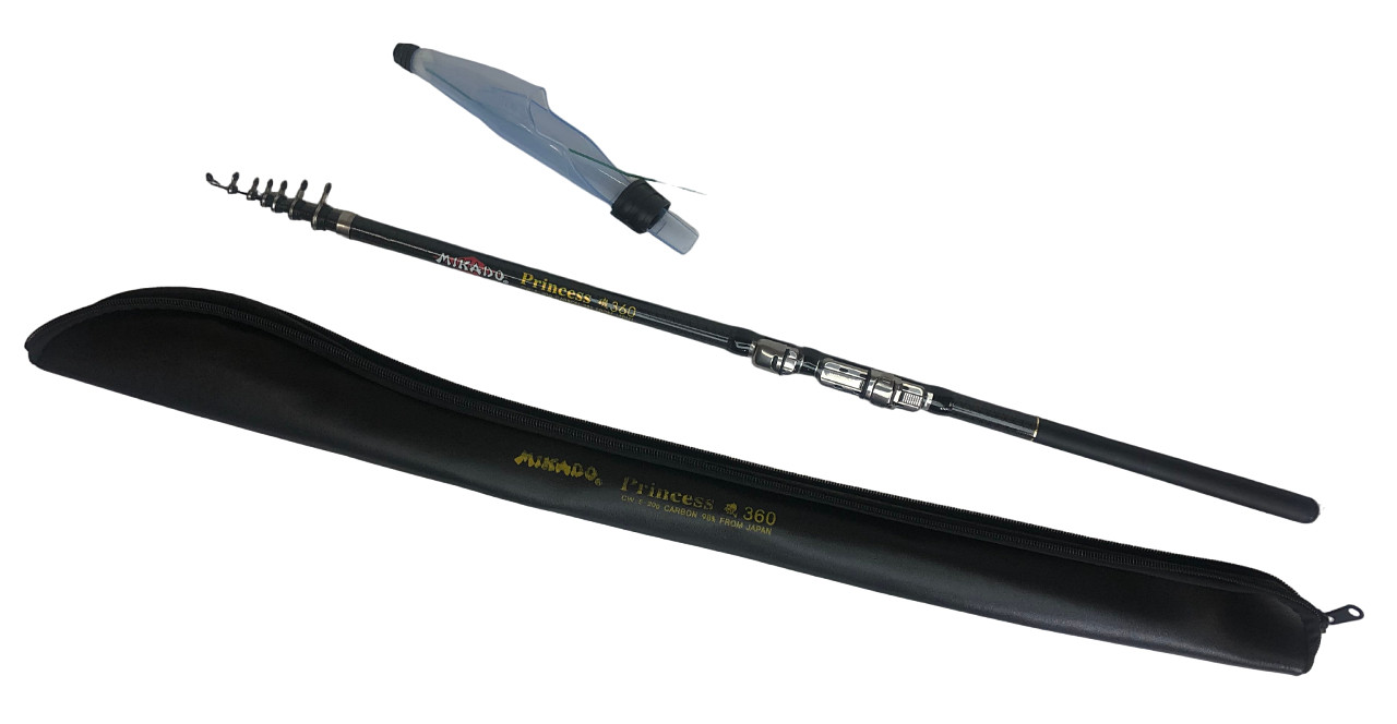 Вудилище вкорочене з кільцями Mikado Princess 3.6м, фото 1