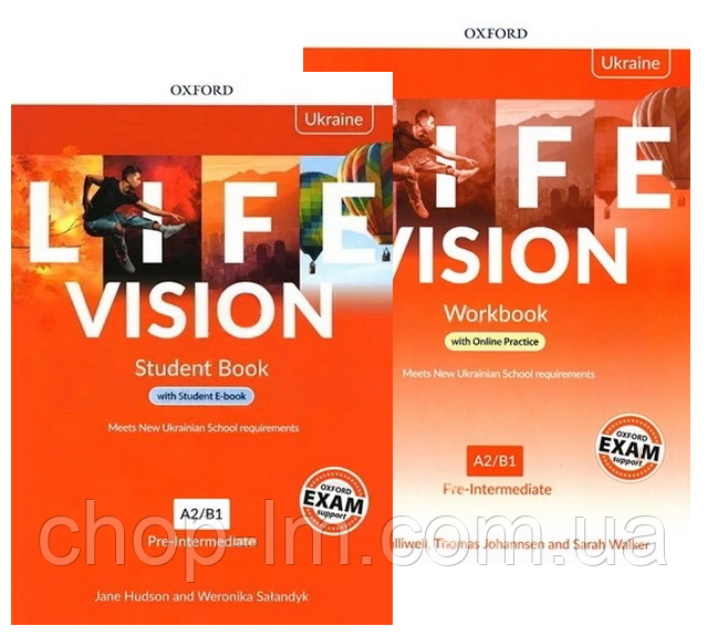 Комплект Life Vision Pre-Intermediate (Edition for Ukraine) Student's Book + Workbook / Учебник + тетрадь