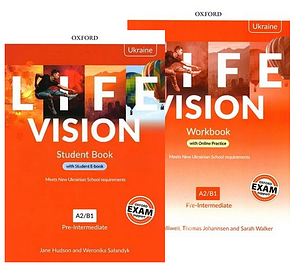 Комплект Life Vision Pre-Intermediate (Edition for Ukraine) Student's Book + Workbook / Учебник + тетрадь, фото 1
