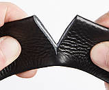 Чоловічий шкіряний ремінь автомат із двома пряжками. Чоловічий подарунковий набір у коробці (чорний), фото 7