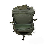 Армійський рюкзак 45 літрів чоловічий оливковий тактичний солдатський, фото 5