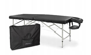 Масажний стіл Aveno Life чорний складний алюмінієвий