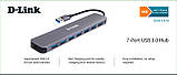Концентратор D-Link (DUB-1370/B2A) USB 3.0 7-PORTS HUB, фото 2