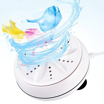 Обертова пральна машина ультразвукова, з USB, TURBINE WASH / Портативна пральна машинка