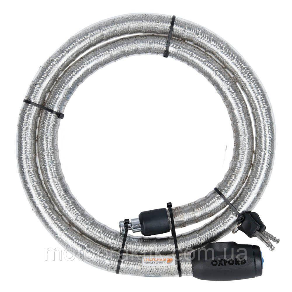 Oxford Revolver Cable Lock 1.8m Silver Трос протиугінний с замком