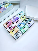 Кольорові tie-dye чоловічи високі в боксі  - 12 пар