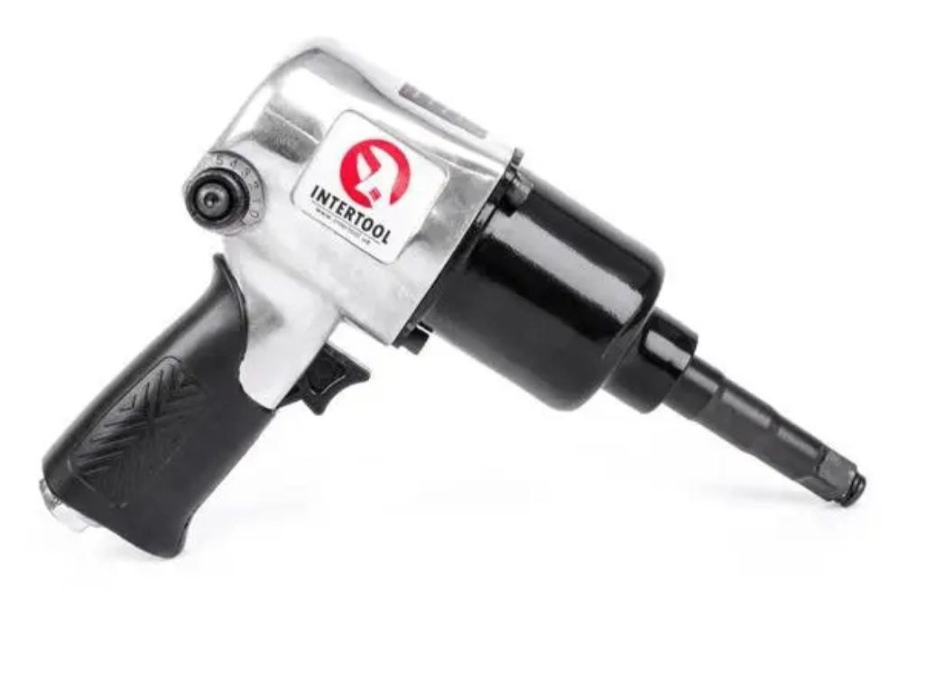 Гайковерт пневматичний ударний INTERTOOL PT-1103, 1/2", 576 Нм, професійний, 7500 об/хв.