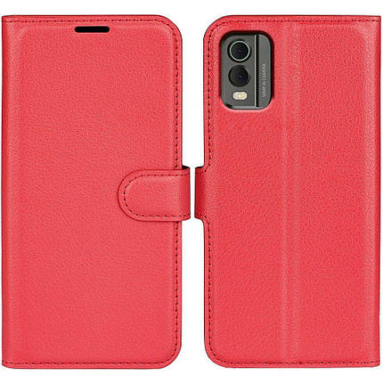 Чохол книжка Lichee для Nokia C32 червоний, фото 1