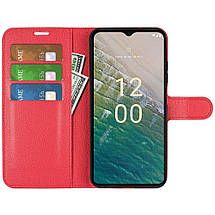 Чохол книжка Lichee для Nokia C32 червоний, фото 4