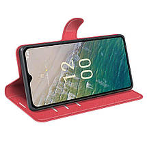 Чохол книжка Lichee для Nokia C32 червоний, фото 6