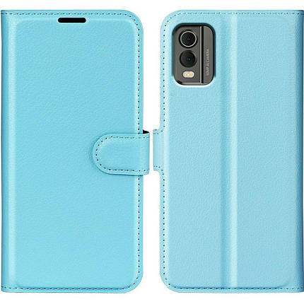 Чехол книжка Lichee для Nokia C32 голубой, фото 1