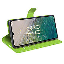 Чохол книжка Lichee для Nokia C32 зелений, фото 4