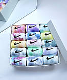 Набір у коробці 30 пар високі чоловічі шкарпетки Nike/найк — Tie-Dye кольорові Подарунковий тай дай, фото 7