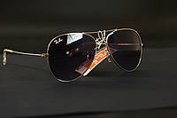 Окуляри RayBan 3025 Aviator Краплі Чоловічі Жіночі класичної срібної оправи темні лінзи