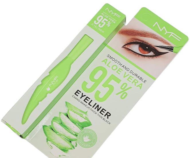 Підводка (фломастер) для очей 95% Aloe Vera NYF- фломастер, чорна 2 g