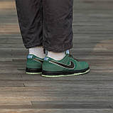 Чоловічі кросівки Nike SB Dunk Low "Green Lobster", зелені шкіряні кросівки найк сб данк лобстер, фото 8