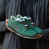 Чоловічі кросівки Nike SB Dunk Low "Green Lobster", зелені шкіряні кросівки найк сб данк лобстер, фото 3
