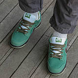 Чоловічі кросівки Nike SB Dunk Low "Green Lobster", зелені шкіряні кросівки найк сб данк лобстер, фото 9