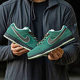 Чоловічі кросівки Nike SB Dunk Low "Green Lobster", зелені шкіряні кросівки найк сб данк лобстер, фото 2