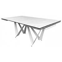Стол обеденный раскладной FJORD Silver Shadow 200-300x100x76 (керамика+металл)